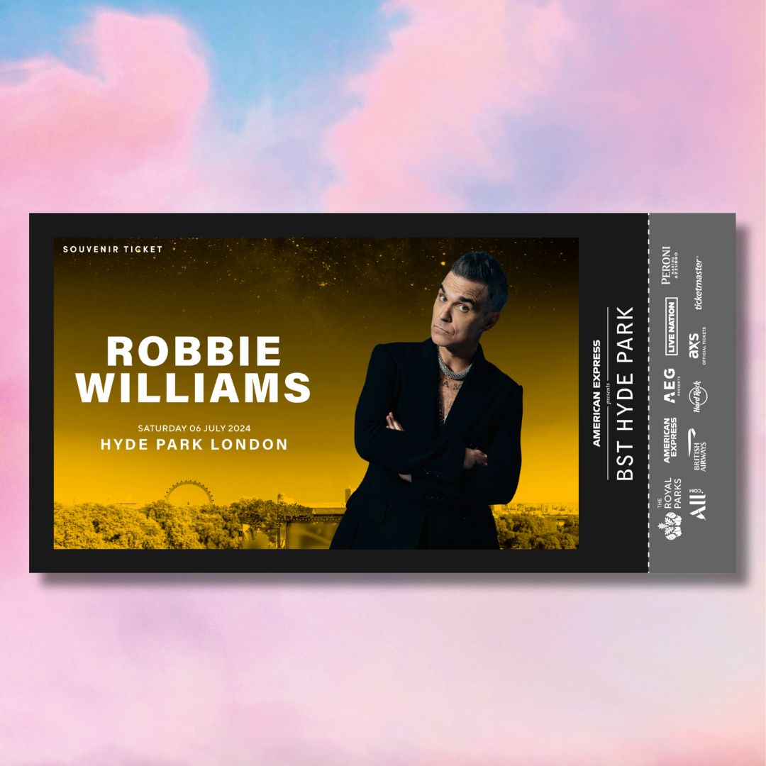 PRE-ORDER: Robbie Williams Event Souvenir Ticket
