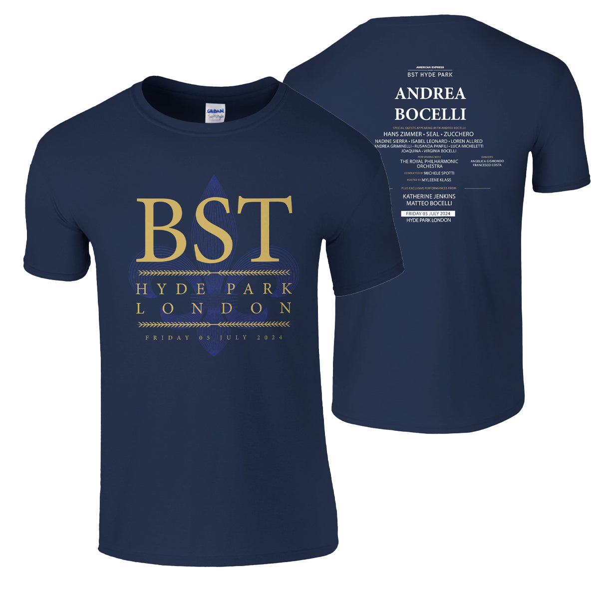 BST Hyde Park Andrea Bocelli Event T-Shirt